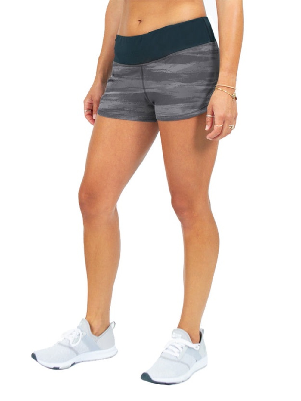 Anetik Women's Flight Active Shorts Stealth Camo Athletic Running Shorts M